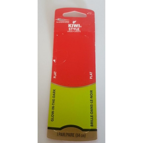 KIWI Style Shoe Laces Flat Glow in the Dark 45” Inch One Pair Each Lot of 5 NEW - Picture 9 of 9